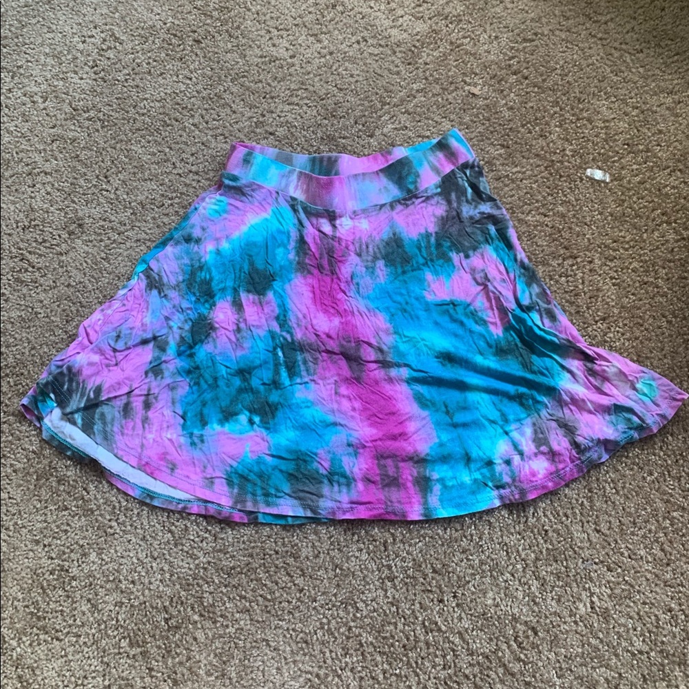 Charlotte Russe tie-dye mini skirt